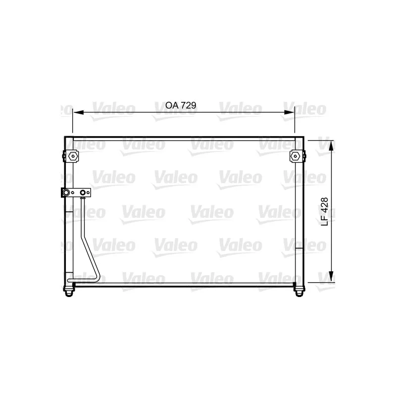 Condenseur, climatisation VALEO 814261