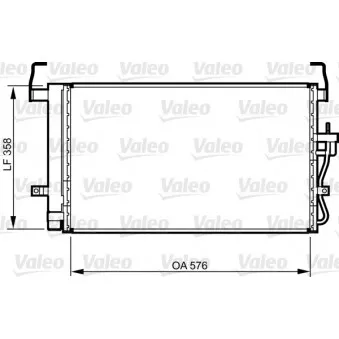 Condenseur, climatisation VALEO 814264
