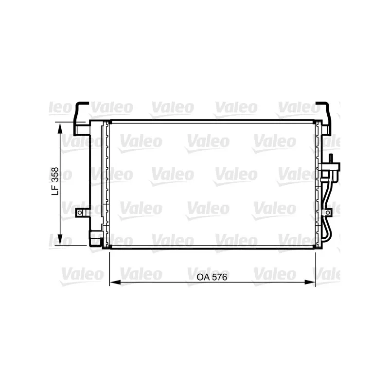 Condenseur, climatisation VALEO 814264