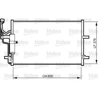 Condenseur, climatisation VALEO 814265