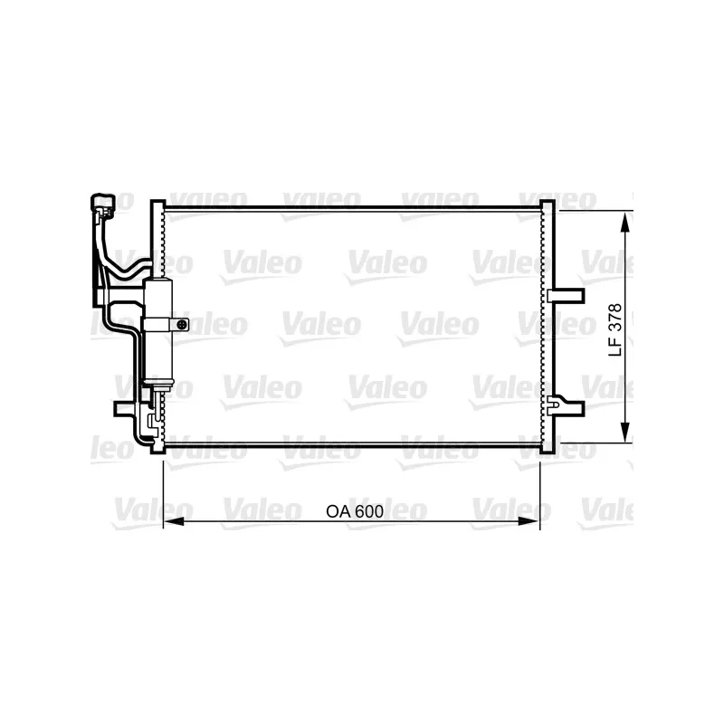 Condenseur, climatisation VALEO 814265