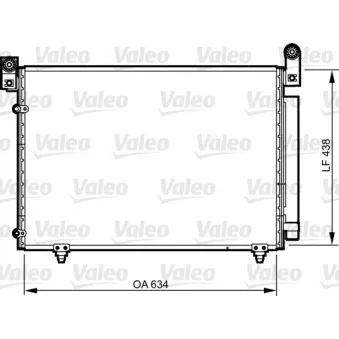 Condenseur, climatisation VALEO 814266