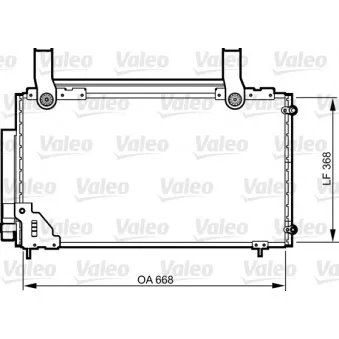 Condenseur, climatisation VALEO 814267