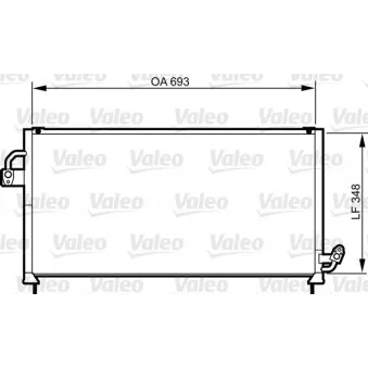 Condenseur, climatisation VALEO 814268