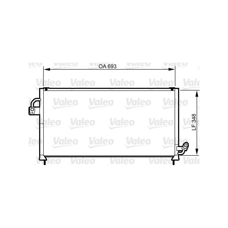 Condenseur, climatisation VALEO 814268