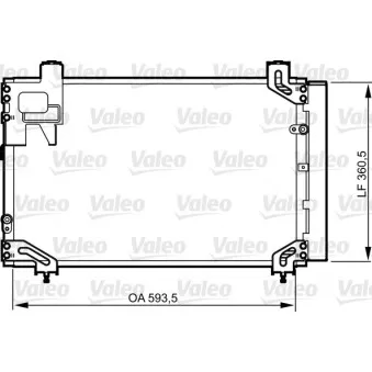 Condenseur, climatisation VALEO 814271