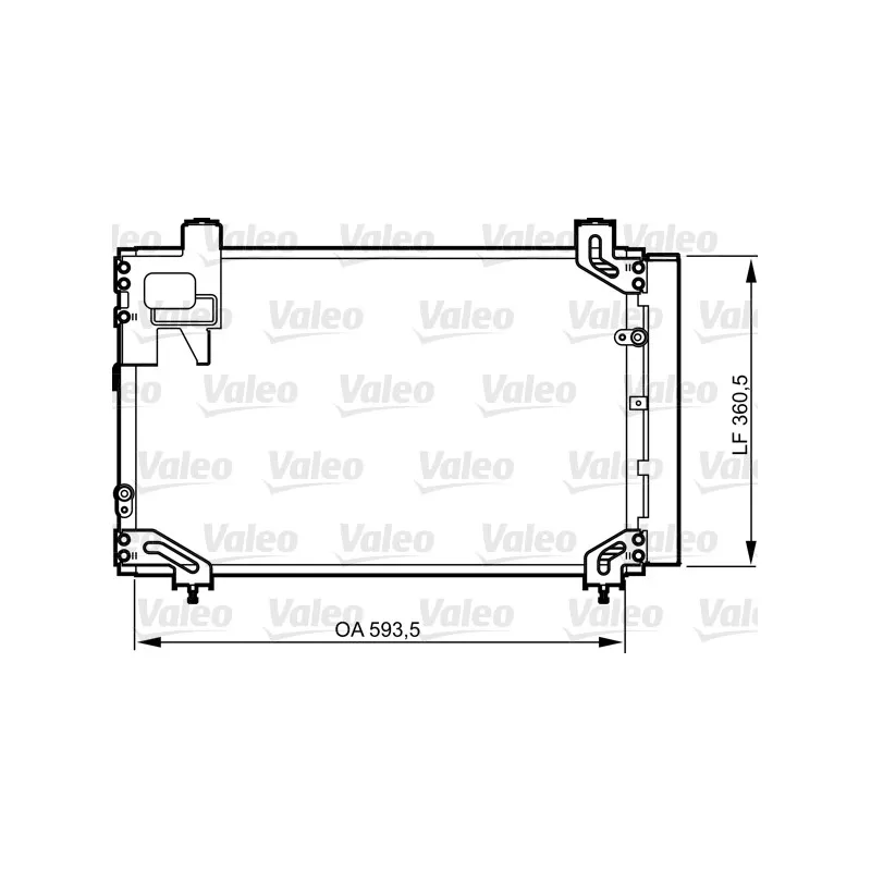 Condenseur, climatisation VALEO 814271