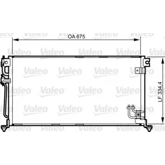 Condenseur, climatisation VALEO 814272