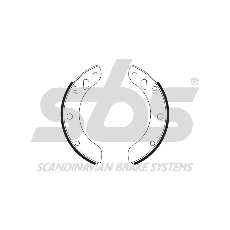 Jeu de mâchoires de frein sbs 18492725045