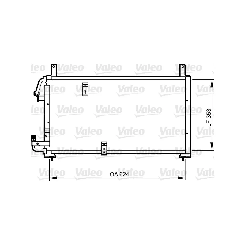 Condenseur, climatisation VALEO 814277