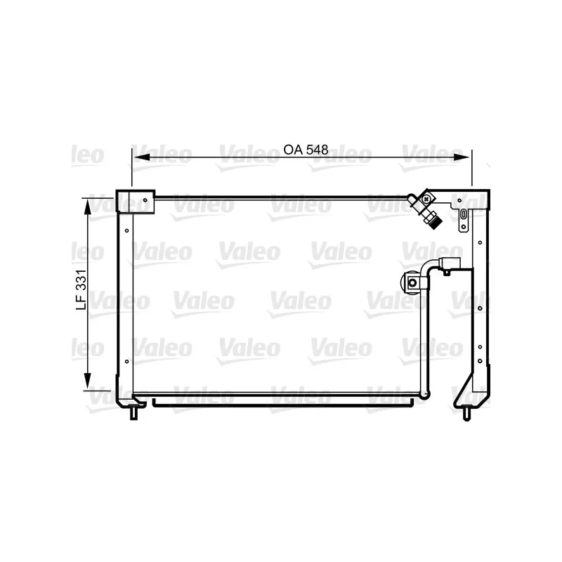 Condenseur, climatisation VALEO 814278