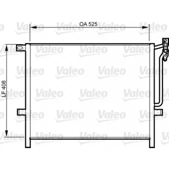 Condenseur, climatisation VALEO 814287