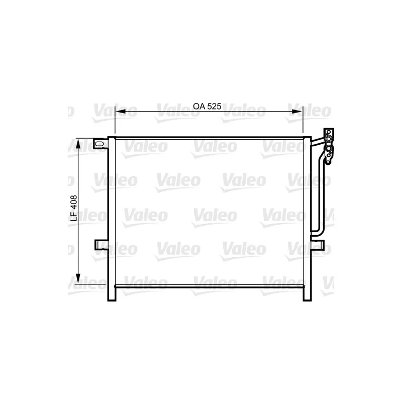 Condenseur, climatisation VALEO 814287