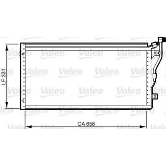 Condenseur, climatisation VALEO 814292