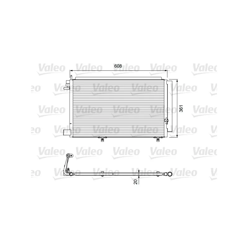 Condenseur, climatisation VALEO 814294