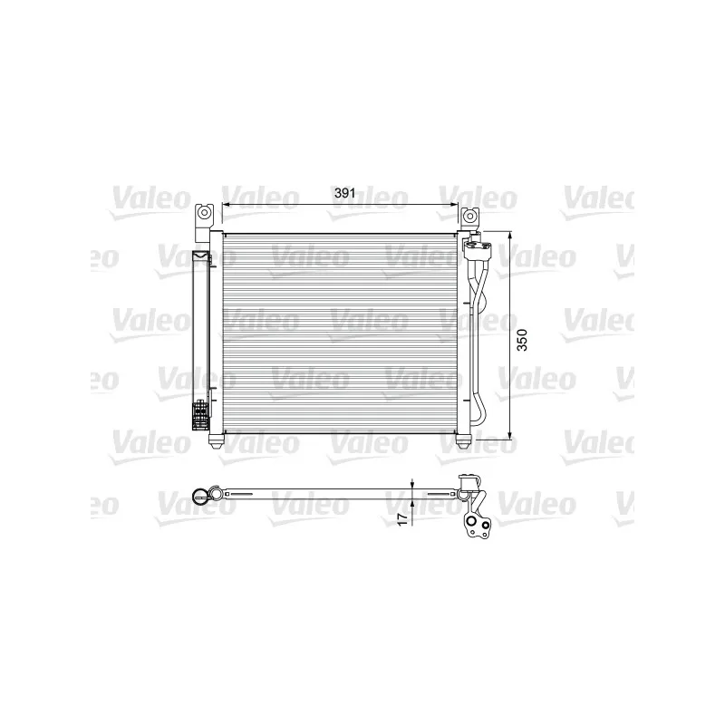 Condenseur, climatisation VALEO 814299
