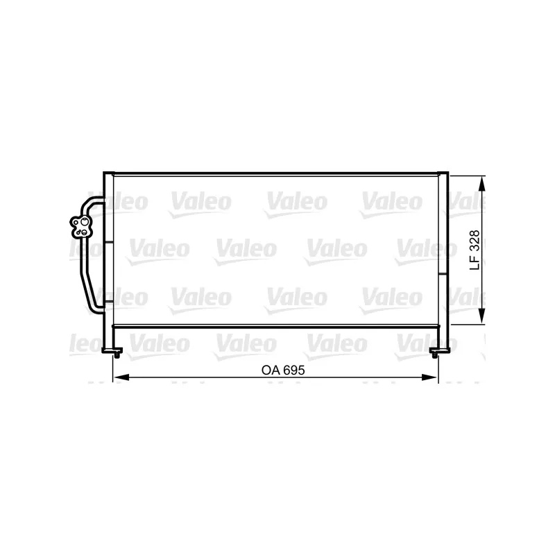 Condenseur, climatisation VALEO 814306