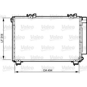 Condenseur, climatisation VALEO 814309