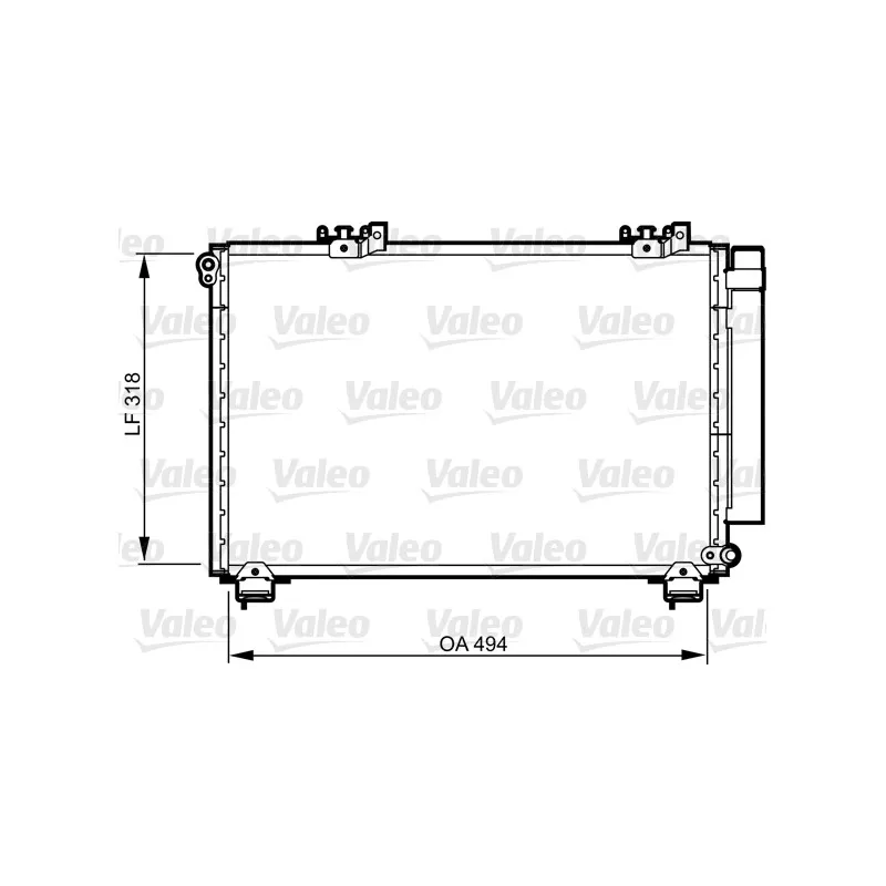 Condenseur, climatisation VALEO 814309