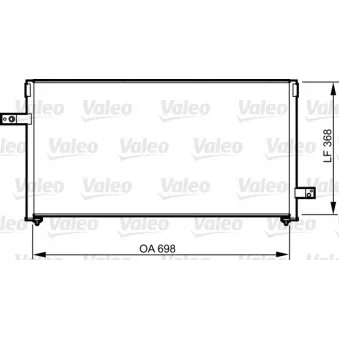 Condenseur, climatisation VALEO 814311