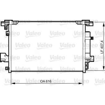 Condenseur, climatisation VALEO 814315