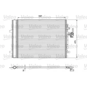 Condenseur, climatisation VALEO 814318