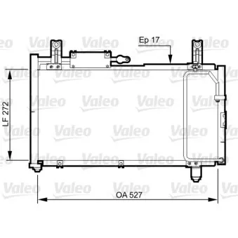 Condenseur, climatisation VALEO 814327