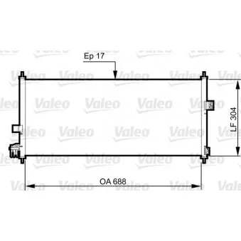 Condenseur, climatisation VALEO 814328