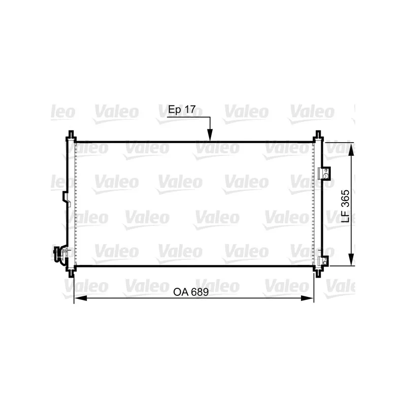 Condenseur, climatisation VALEO 814331