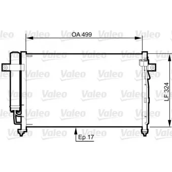 Condenseur, climatisation VALEO 814341
