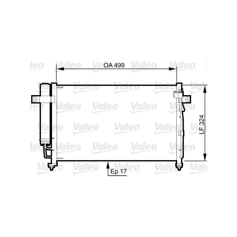 Condenseur, climatisation VALEO 814341