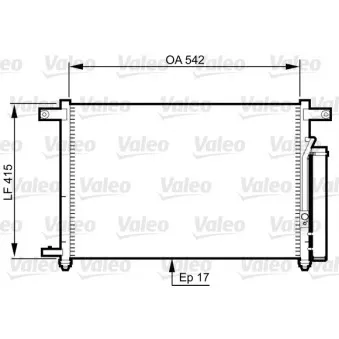 Condenseur, climatisation VALEO 814344