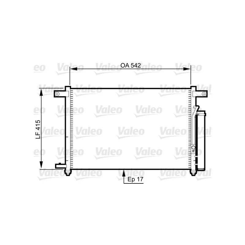 Condenseur, climatisation VALEO 814344
