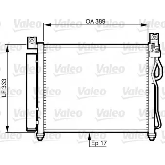 Condenseur, climatisation VALEO 814346
