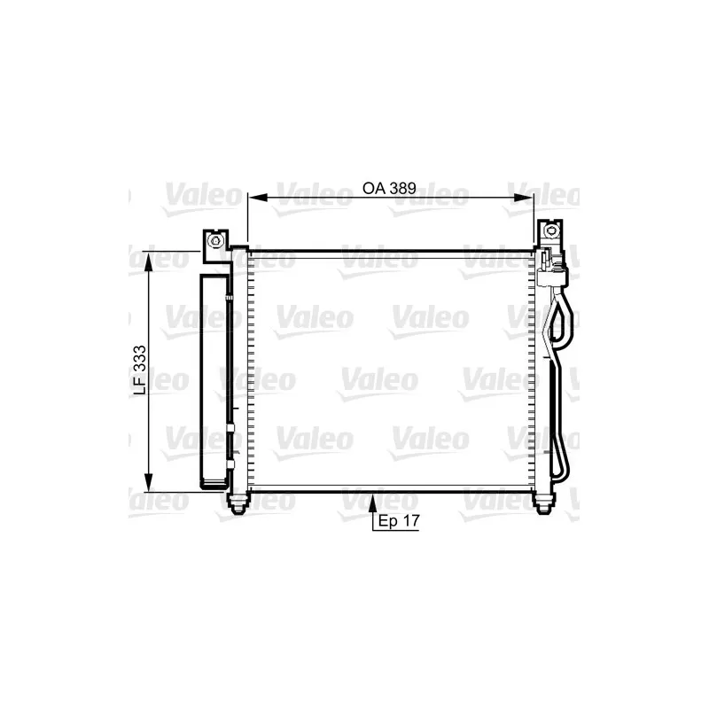 Condenseur, climatisation VALEO 814346