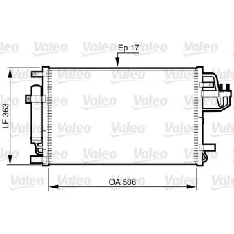 Condenseur, climatisation VALEO 814347