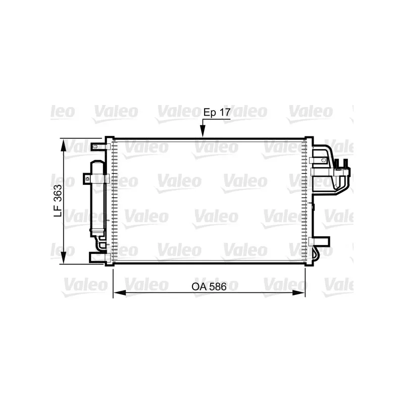 Condenseur, climatisation VALEO 814347