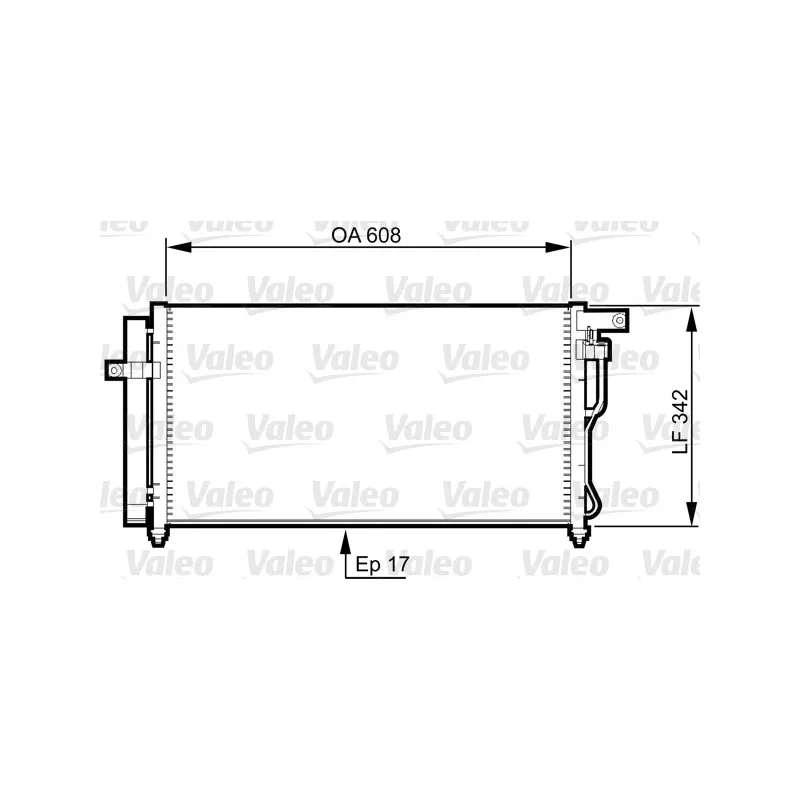 Condenseur, climatisation VALEO 814350
