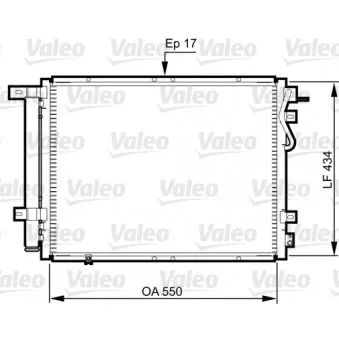 Condenseur, climatisation VALEO 814352