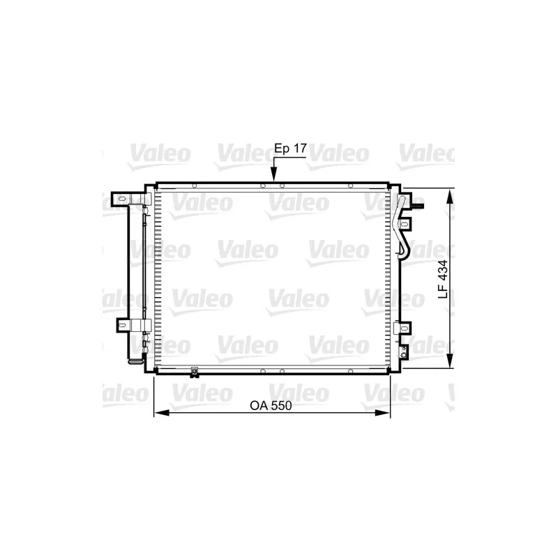 Condenseur, climatisation VALEO 814352