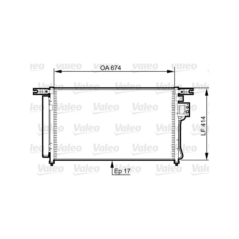 Condenseur, climatisation VALEO 814353