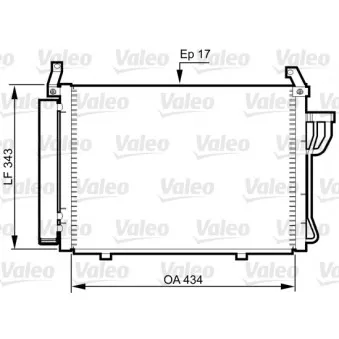 Condenseur, climatisation VALEO 814354