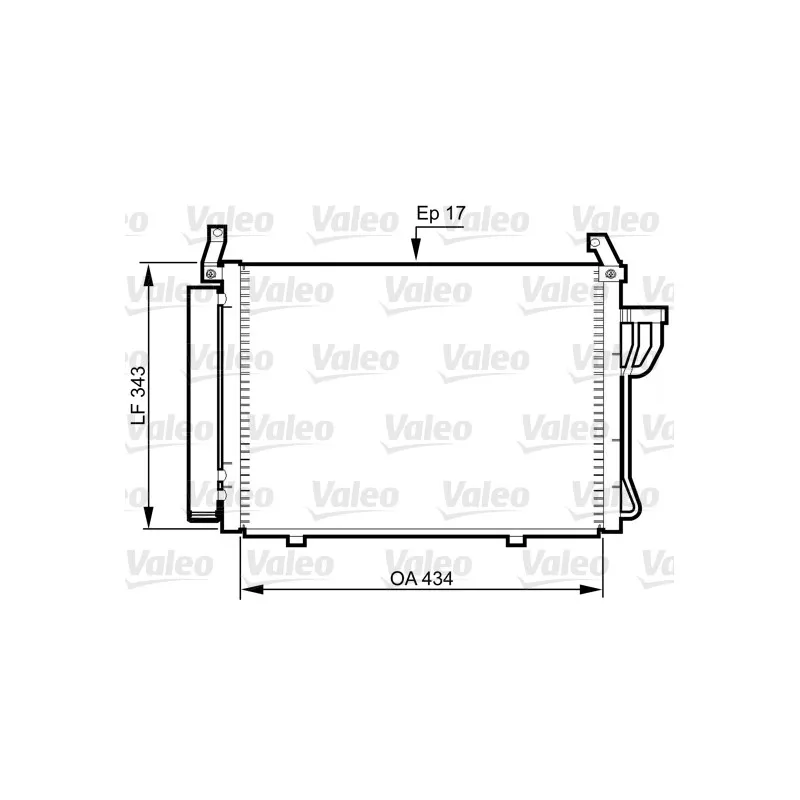 Condenseur, climatisation VALEO 814354