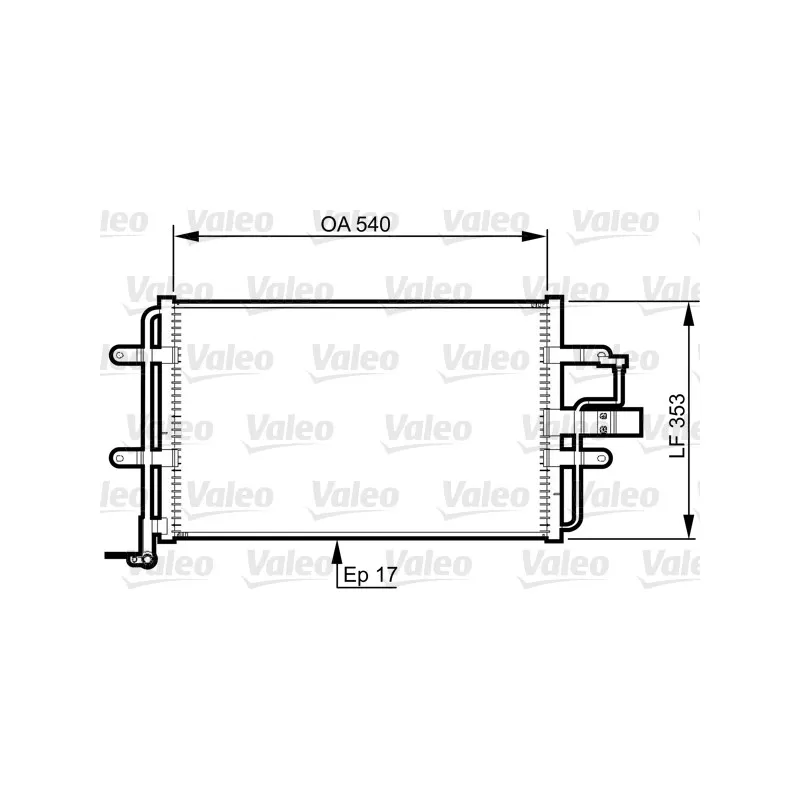 Condenseur, climatisation VALEO 814357