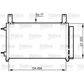 Condenseur, climatisation VALEO 814358