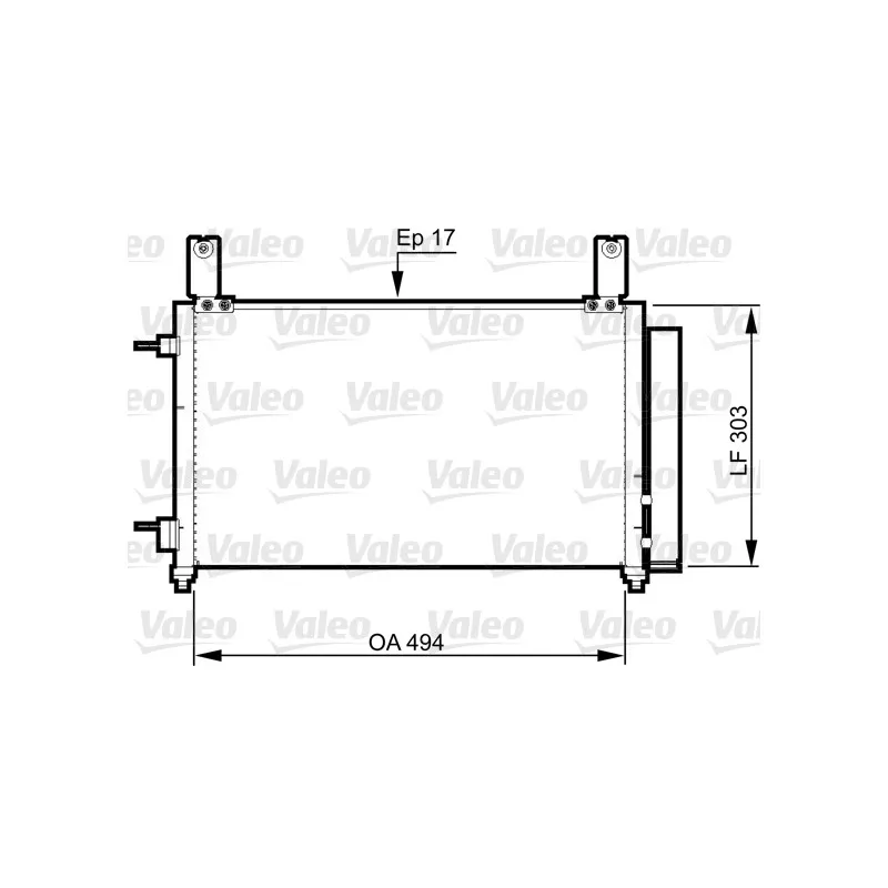 Condenseur, climatisation VALEO 814358