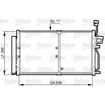 Condenseur, climatisation VALEO 814359