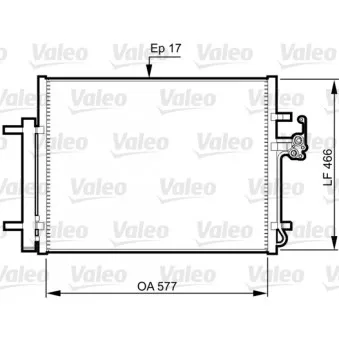 Condenseur, climatisation VALEO 814360