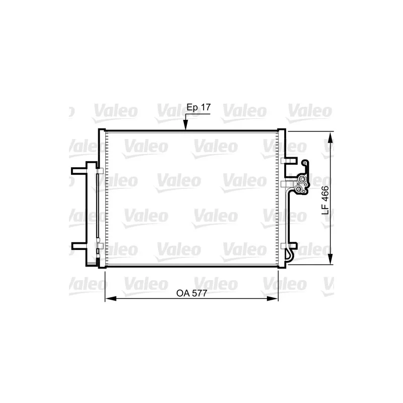 Condenseur, climatisation VALEO 814360
