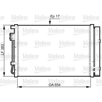 Condenseur, climatisation VALEO 814362